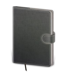 Diár Flip denný A5 14,3x20,5cm - šedo/šedý 2027