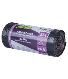 Vrecia zaťahovacie DONAU EXPERT, CLASSIC LDPE, 35 ℓ, 50 ks, čierne
