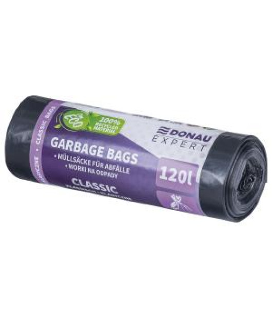 Vrecia DONAU EXPERT, CLASSIC LDPE, 120 ℓ, 25mic, 10 ks, čierne Vrecia DONAU EXPERT, CLASSIC LDPE, 120 ℓ, 25mic, 10 ks, čierne