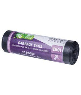 Vrecia DONAU EXPERT, CLASSIC LDPE, 160 ℓ, 10 ks, čierne