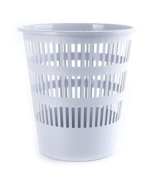 Kôš plastový rebrovaný 12 ℓ sivý