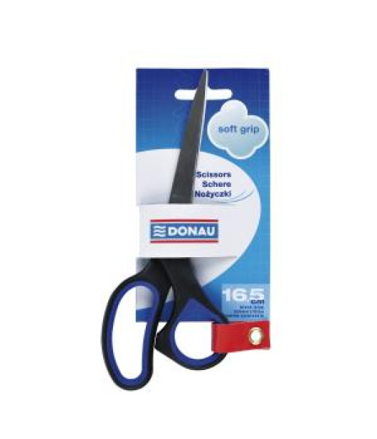 Nožnice DONAU Soft grip 16,5cm modré Nožnice DONAU Soft grip 16,5cm modré