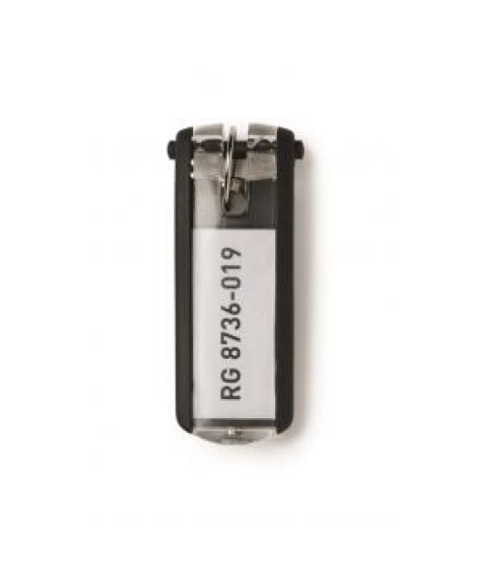 Menovky na kľúče DURABLE KEY CLIP čierne 6ks Menovky na kľúče DURABLE KEY CLIP čierne 6ks
