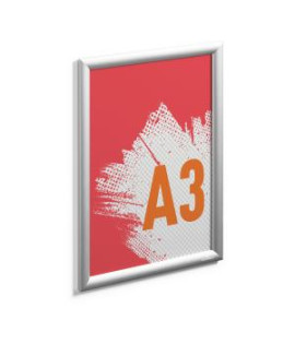 Klaprám, hlinníkový A3 strieborný, exteriérový