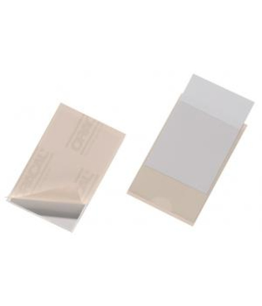 Samolepiace vrecko vizitkové s otvorom zboku DURABLE 63x94mm 10ks