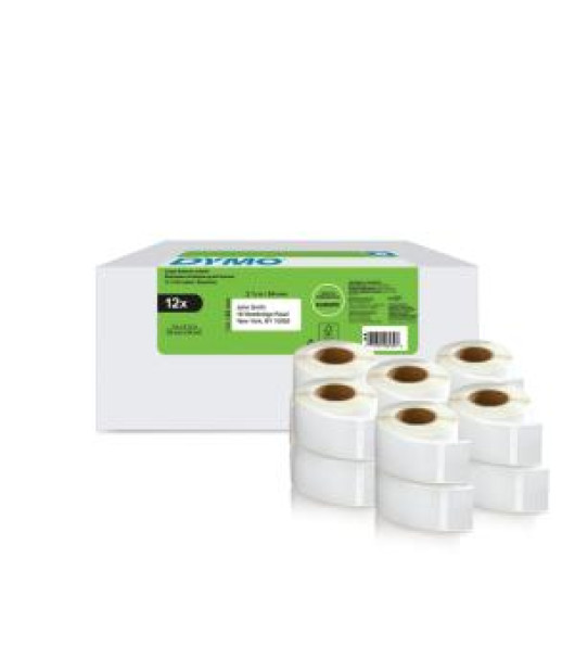Samolepiace etikety Dymo LW 54x25mm spiatočné adresy biele 12 roliek Samolepiace etikety Dymo LW 54x25mm spiatočné adresy biele 12 roliek