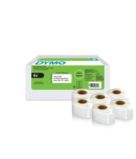 Samolepiace etikety Dymo LW 54x25mm spiatočné adresy biele 6 roliek