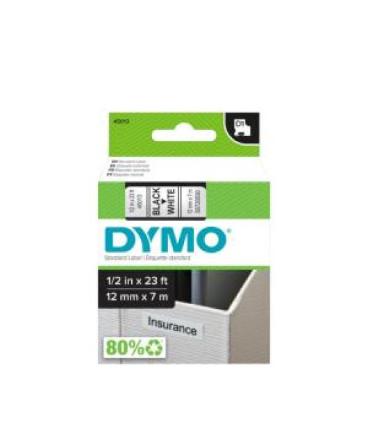 Samolepiaca páska Dymo D1 12 mm biela/čierna Samolepiaca páska Dymo D1 12 mm biela/čierna