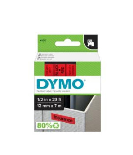 Samolepiaca páska Dymo D1 12 mm červená/čierna
