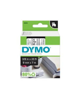 Samolepiaca páska Dymo D1 9 mm číra/čierna