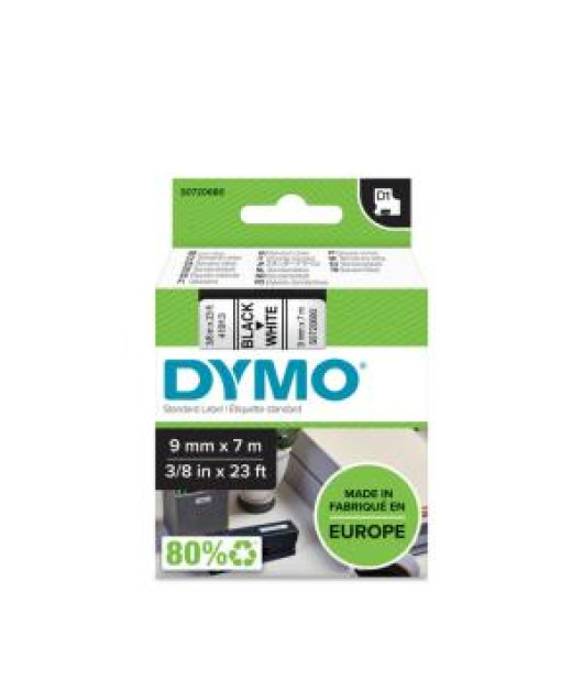Samolepiaca páska Dymo D1 9 mm biela/čierna Samolepiaca páska Dymo D1 9 mm biela/čierna
