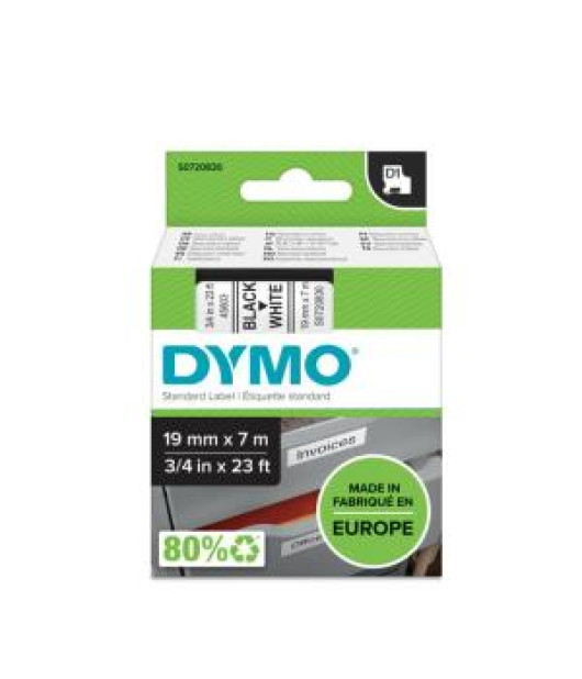 Samolepiaca páska Dymo D1 19 mm biela/čierna