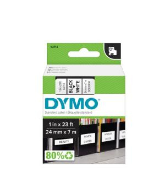 Samolepiaca páska Dymo D1 24 mm biela/čierna Samolepiaca páska Dymo D1 24 mm biela/čierna
