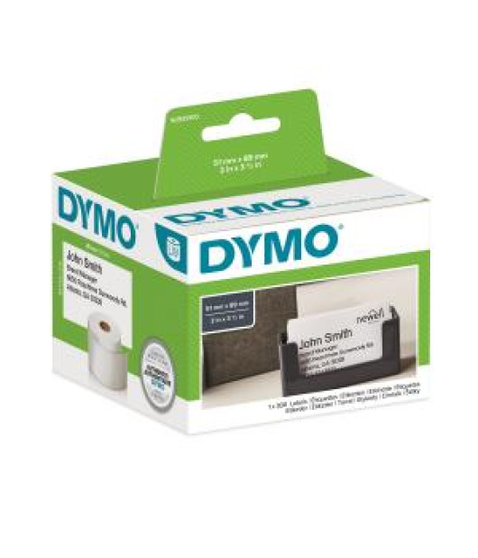 Samolepiace etikety Dymo LW 89x51 mm menovky bez lepidla biele Samolepiace etikety Dymo LW 89x51 mm menovky bez lepidla biele
