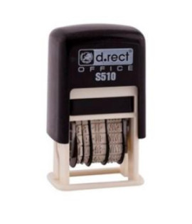 Dátumová pečiatka D.RECT S510 čierna