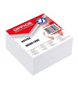 Poznámkový bloček kocka Office products nelepená biela, 85 x 85 x 40 mm