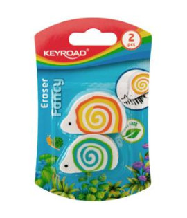 Guma univerzálna KEYROAD slimák, blister 2 ks, mix farieb