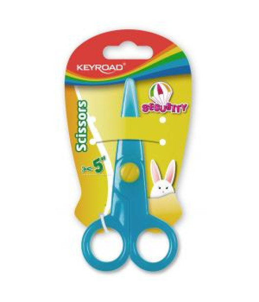 Školské nožnice KEYROAD Security, blister, mix farieb