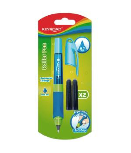Guľôčkové pero KEYROAD Easy Writer 0,7 mm, blister, 2 náplne, mix farieb Guľôčkové pero KEYROAD Easy Writer 0,7 mm, blister, 2 náplne, mix farieb