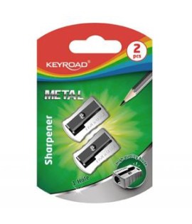 Strúhadlo KEYROAD Metal hliníkové, 2 ks, blister