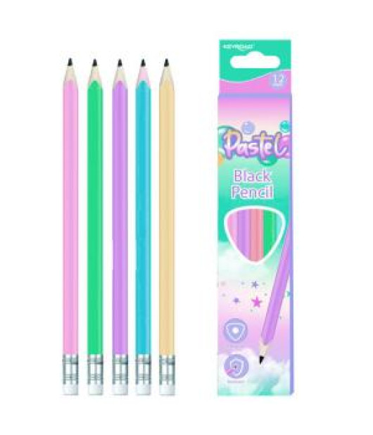Sada ceruziek KEYROAD Pastel color collection, 12 ks, mix farieb Sada ceruziek KEYROAD Pastel color collection, 12 ks, mix farieb