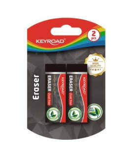 Guma KEYROAD technická, blister 2 ks, čierna