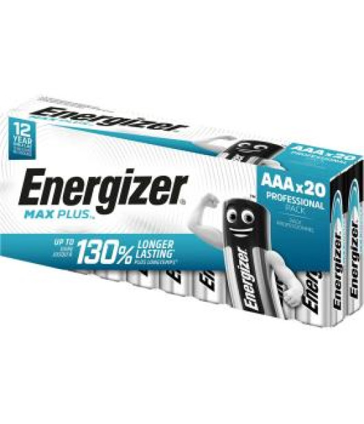 Batéria Energizer Max Plus AAA alkalická mikrotužková 20 ks