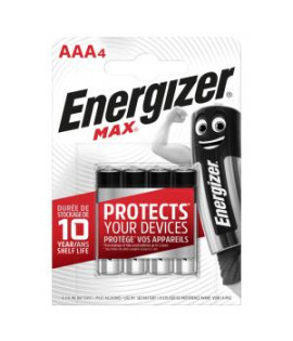 Batéria Energizer alkalická Max 1,5 V, typ AAA,4ks