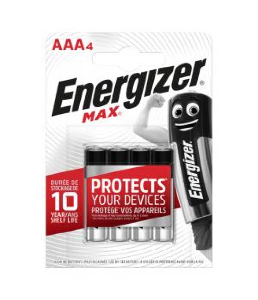 Batéria Energizer alkalická Max 1,5 V, typ AAA,4ks