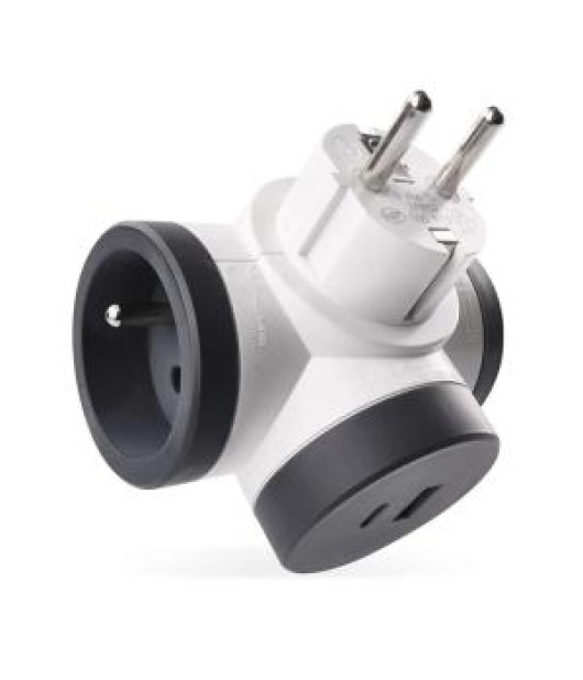 Zásuvka rozbočovacia LEGRAND Revolution 2×, 1× USB-A + 1×USB-C