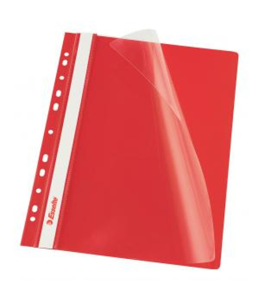 Rýchloviazač PVC s eurodierovaním Esselte VIVIDA červený Rýchloviazač PVC s eurodierovaním Esselte VIVIDA červený