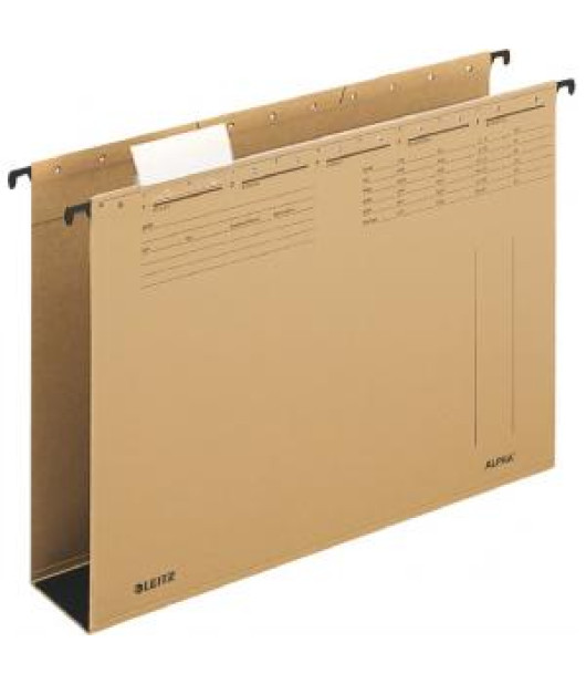 Závesný obal Leitz ALPHA 60mm dno hnedý Závesný obal Leitz ALPHA 60mm dno hnedý