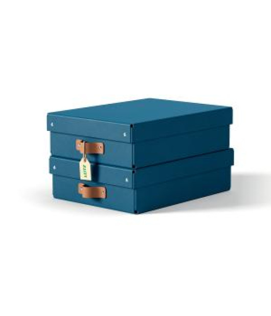 Úložný box Leitz Puro, kartón, veľkosť M nízky, 2ks Úložný box Leitz Puro, kartón, veľkosť M nízky, 2ks