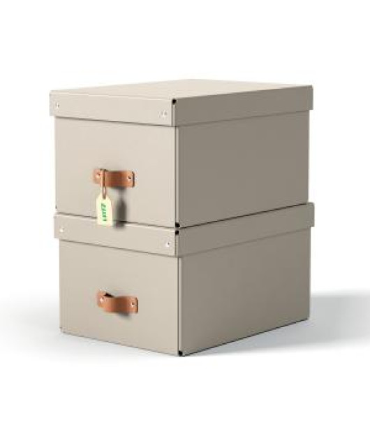 Úložný box Leitz Puro, kartón, veľkosť M, 2ks Úložný box Leitz Puro, kartón, veľkosť M, 2ks