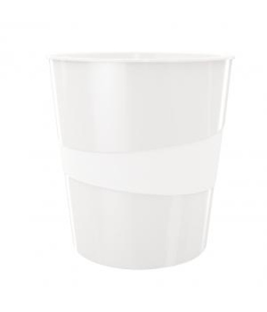 Kôš plastový Leitz WOW 15 ℓ biely