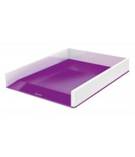 Odkladač Leitz WOW biely/purpurový