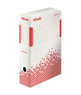 Archívny box Esselte Speedbox 100mm biely/červený