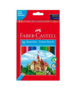 Farbičky Faber Castell drevené, 36 ks