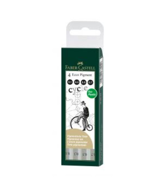 Sada linerov Faber Castell Ecco pigment 4ks Sada linerov Faber Castell Ecco pigment 4ks