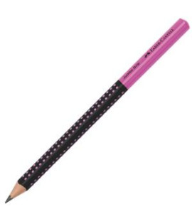 Ceruzka Grip Jumbo/HB Two Tone čierna/ružová 12ks