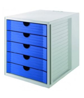 Zásuvkový box System KARMA eko-modrý