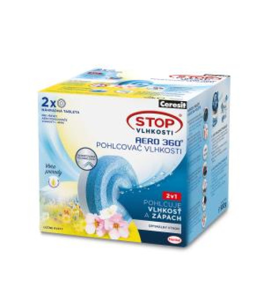 Ceresit Stop vlhkosti - 2tablety AERO lúčne kvety 2x450g Ceresit Stop vlhkosti - 2tablety AERO lúčne kvety 2x450g