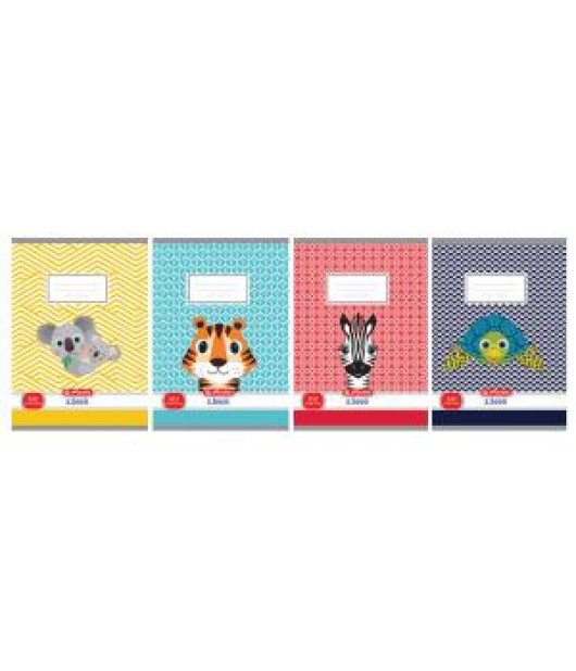Zošit Herlitz 512, A5, linajkový, 70g/m2, mix motívov Cute Animals