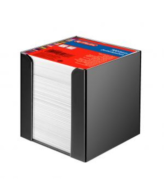 Poznámkový bloček kocka nelepená Herlitz 90x90x90mm biela v čiernej krabičke Poznámkový bloček kocka nelepená Herlitz 90x90x90mm biela v čiernej krabičke