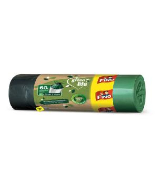 Vrecia zaťahovacie FINO Green Life Easy 60 ℓ, 27 mic., 63 x 72 cm (10 ks) Vrecia zaťahovacie FINO Green Life Easy 60 ℓ, 27 mic., 63 x 72 cm (10 ks)