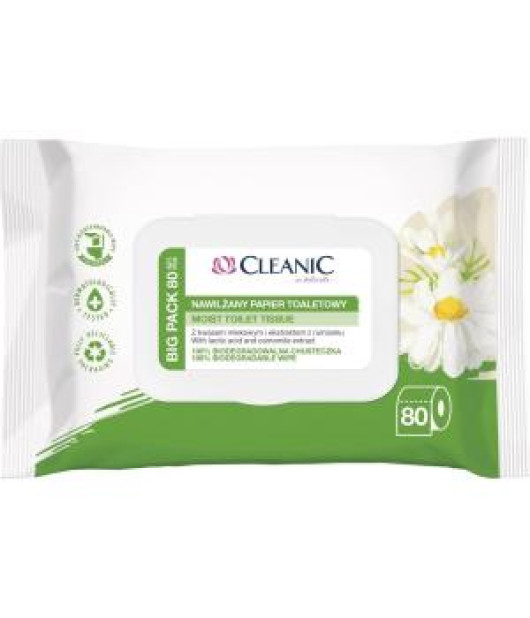 Vlhčený toaletný papier Cleanic 80ks Vlhčený toaletný papier Cleanic 80ks