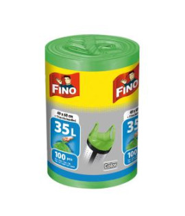 Vrecia zaväzovacie FINO Color 35 ℓ, 8 mic., 49 x 60 cm, zelené (100 ks)