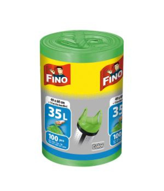 Vrecia zaväzovacie FINO Color 35 ℓ, 8 mic., 49 x 60 cm, zelené (100 ks) Vrecia zaväzovacie FINO Color 35 ℓ, 8 mic., 49 x 60 cm, zelené (100 ks)