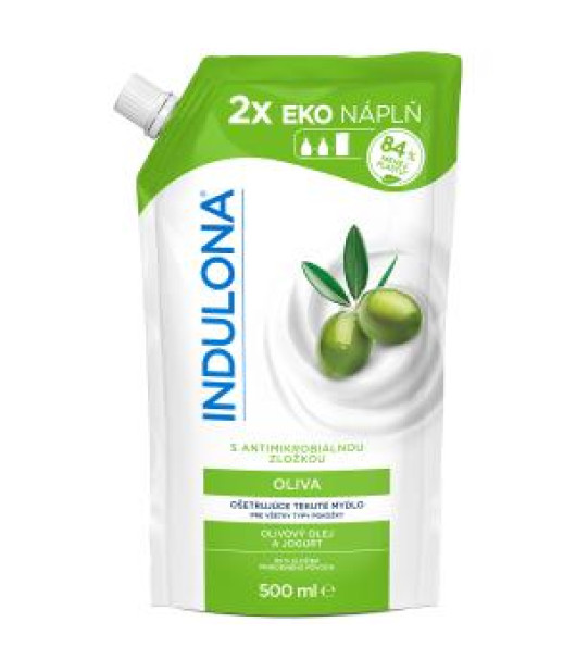 Tekuté mydlo INDULONA náhradná náplň 500 ml Oliva Tekuté mydlo INDULONA náhradná náplň 500 ml Oliva