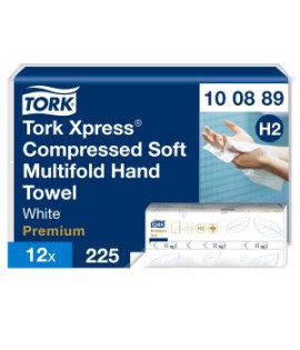 Papierové utierky skladané ZZ 2-vrstv. TORK Xpress Multifold jemné H2 (12 bal. x 225 útrž.)